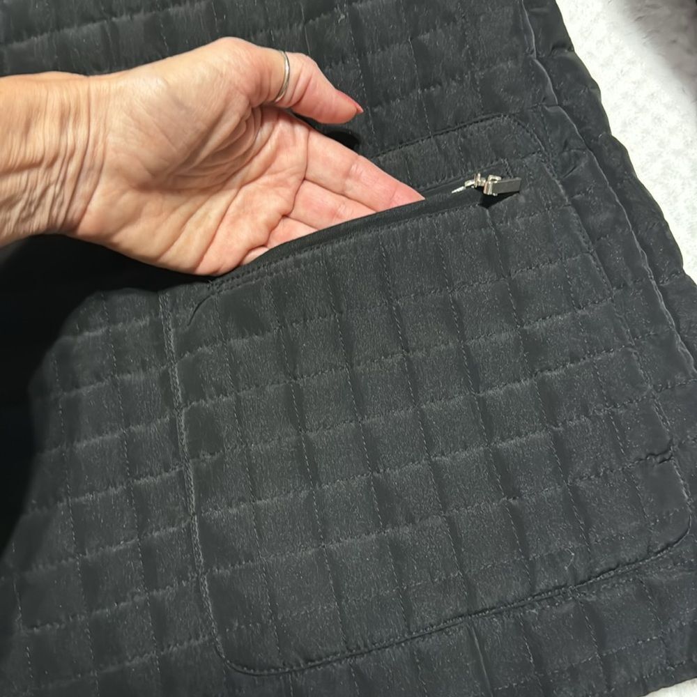 George Women’s Plus Quilted Jacket Zip Front & Pockets Rich Black Size 18W/20W - Picture 7 of 14